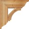 Ekena Millwork Imperial Traditional Rough Sawn Bracket w/ Offset Brace, Western Red Cedar, 8"W x 22"D x 22"H BKT0806X22X22IMP01RWR - alternate 4